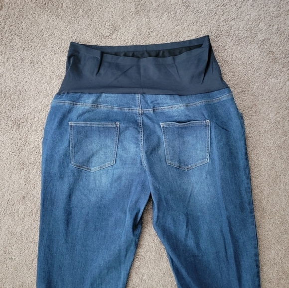 Time and Tru Maternity Jeans XXL 2XL 20 Medium Wash Plus Stretch - Picture 5 of 6